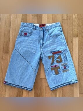 Vintage Pepe Jeans Jorts Y2K Denim Shorts 2004 Baggy 15” Mens 34